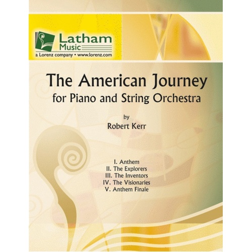 American Journey Piano/String Orchestra Score/Parts Book