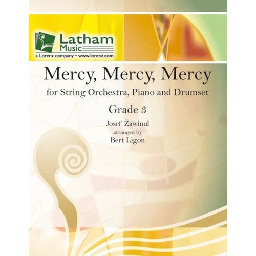 Mercy Mercy Mercy So3/Piano/Drums Score/Parts Book