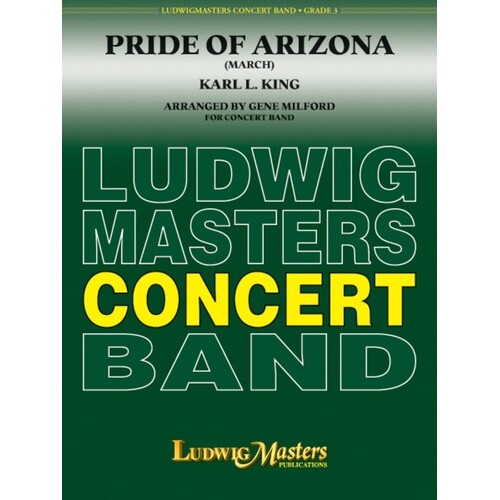 Pride Of Arizona (March) Concert Band 3 Score/Parts Book