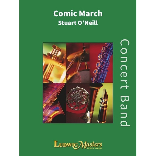 Comic March by Stuart O'Neil for Band - Score, LudwigMasters Publications, 1 Page