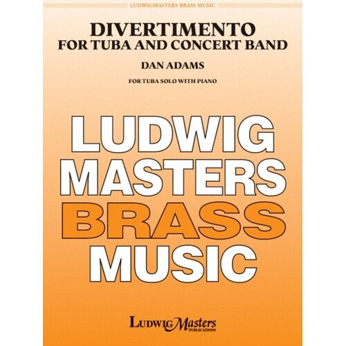 Adams - Divertimento For Tuba/Piano (Softcover Book)