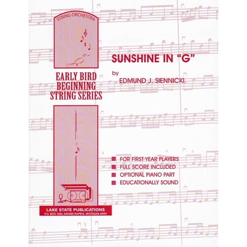 Sunshine In G So1 Score/Parts Book