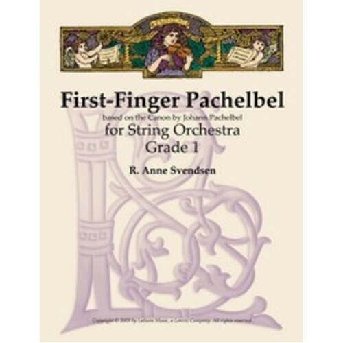 First Finger Pachelbel So1 Score/Parts Arr Svendsen