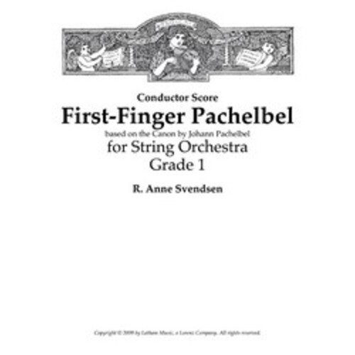 First Finger Pachelbel Arr Svendsen So Score
