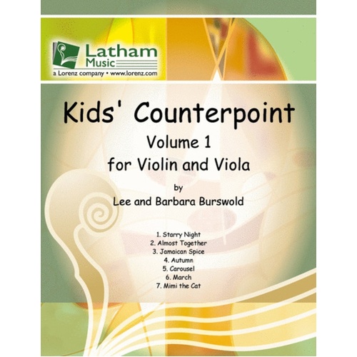 Kids Counterpoint Vol 1 For Violin/Viola (Softcover Book)