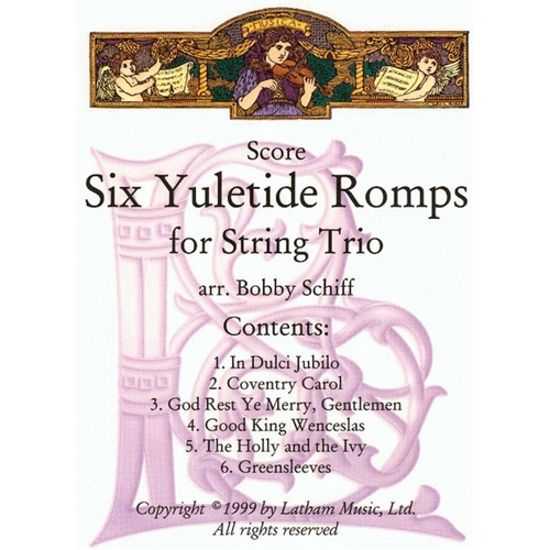 6 Yuletide Romps For String Trio (Music Score/Parts) Book