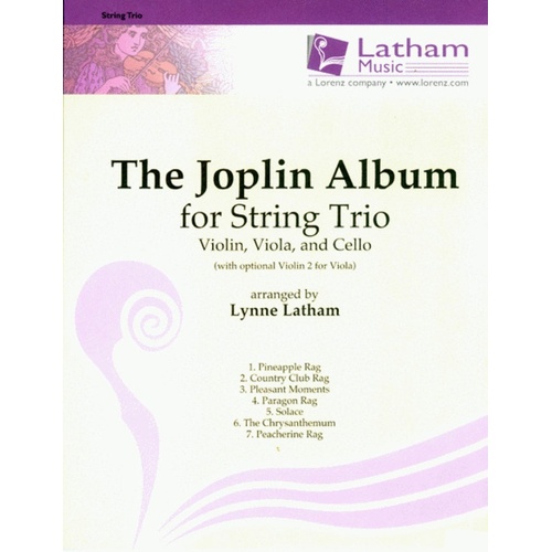 Joplin Album For String Trio Parts Book