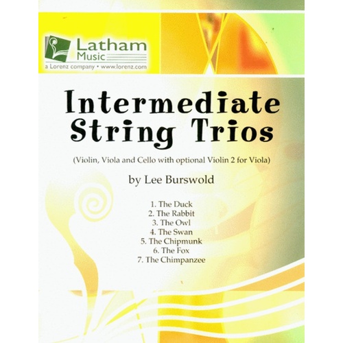 Intermediate String Trios Score/Parts Book
