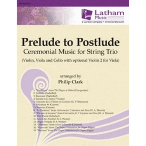 Prelude To Postlude String Trio Score/Parts Book