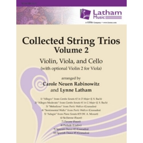 Collected String Trios Vol 2 Violin/Vla/Vlc (Music Score/Parts) Book