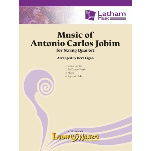 Music Of Antonio Carlos Jobim String Quartet (Music Score/Parts) Book