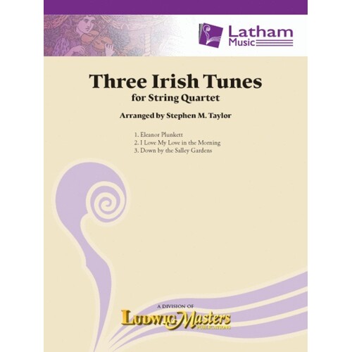 Three Irish Tunes For String Quartet (Music Score/Parts) Book