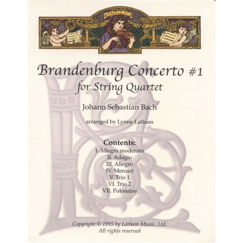 Brandenburg Concerto No 1 String Quartet Parts (Set Of Parts) Book