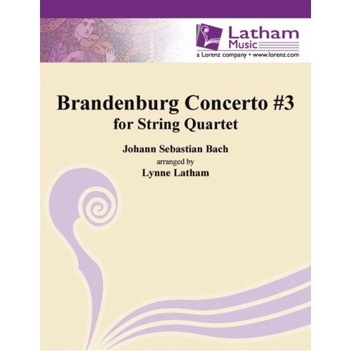 Brandenburg Concerto No 3 String Quartet Parts (Set Of Parts) Book