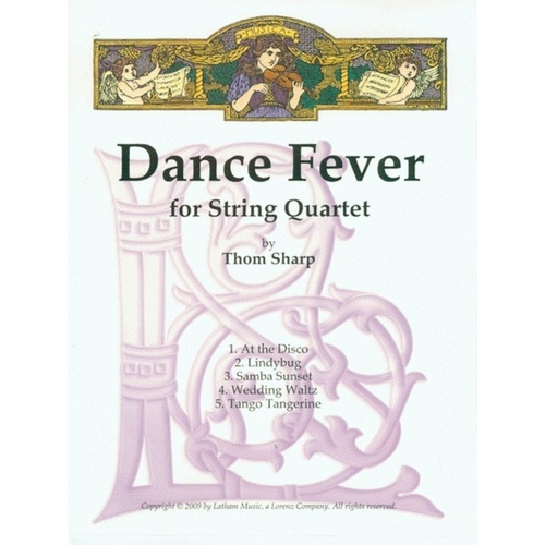 Sharp - Dance Fever for String Quartet SC/PTS, Cello & Viola