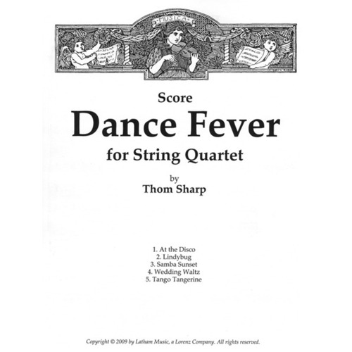 Dance Fever String Quartet Score Book