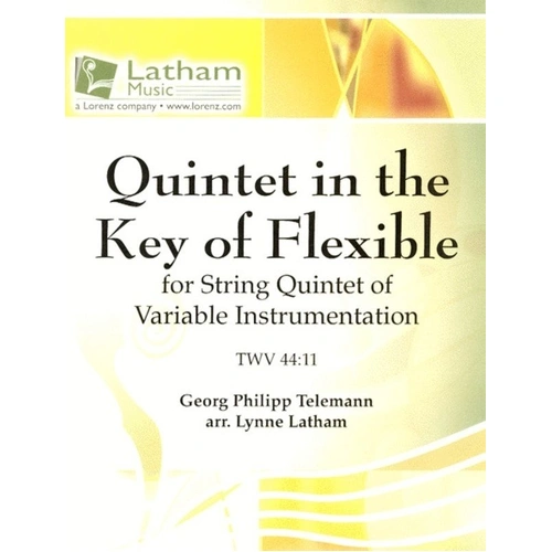 Quintet in the Key of Flexible TWV 44:11 SC/PTS Arranged by Lynne Latham for Strings - Cello and Viola