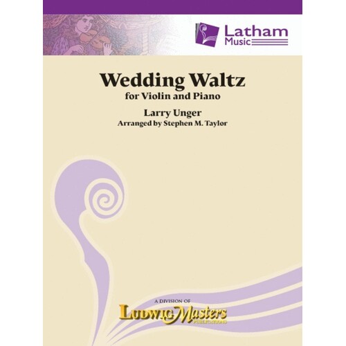 Unger - Wedding Waltz Violin/Piano (Softcover Book)