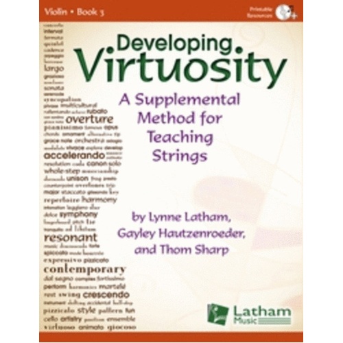 Developing Virtuosity Book 3 Violin Book/CD Book