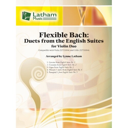 Flexible Bach Duets From English Suites Violin (Softcover Book)