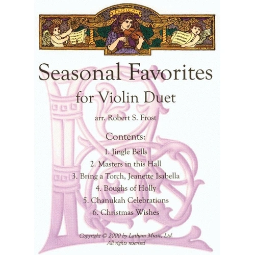 Seasonal Favorites for Violin Duet Arranged by Robert S. Frost