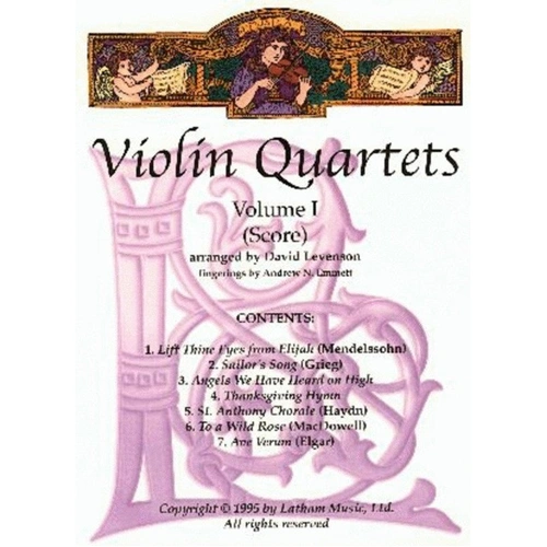 Violin Quartets Volume 1 Arranged by David Levenson SC/PTS
