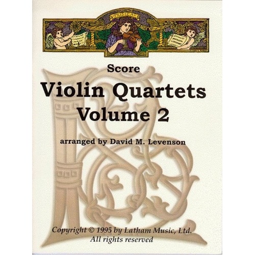 Violin Quartets Vol 2 Arr Levenson SC/Pts