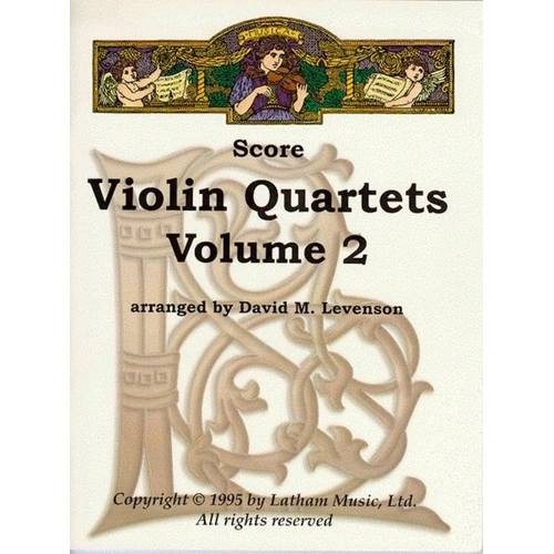 Violin Quartets Vol 2 Arranged by Levenson SC/PTS