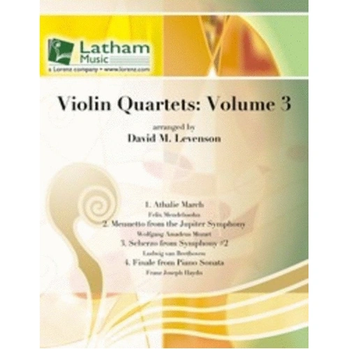 Violin Quartets Vol 3 Arranged by Levenson SC/PTS