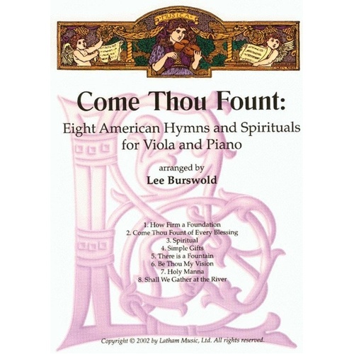 Come Thou Fount - 8 Pieces for Viola/Piano Arranged by Lee Burswold