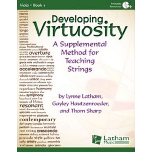 Developing Virtuosity Book 1 Viola Book/CD Book
