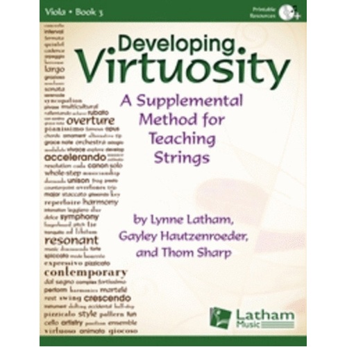 Developing Virtuosity Book 3 Viola Book/CD Book