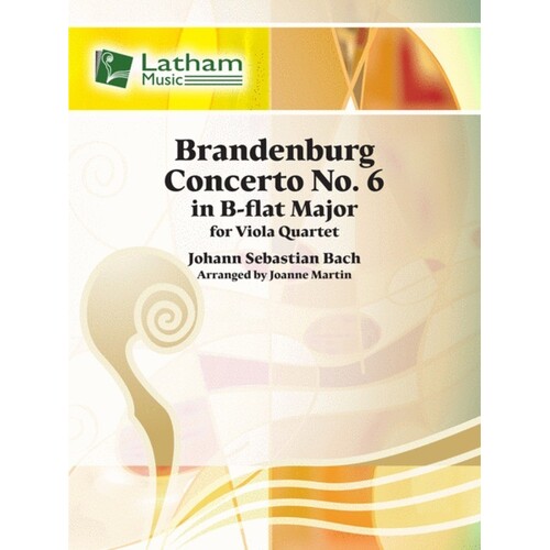 Brandenburg Concerto No 6 Viola Quartet Score/Parts Book