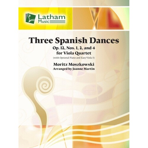 Three Spanish Dances Viola Quartet (Music Score/Parts) Book