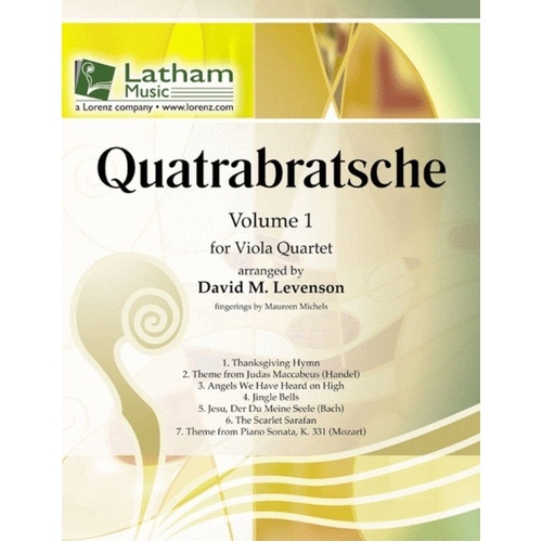 Quatrabratsche Vol 1 for Viola Quartet Arranged by David Levenson