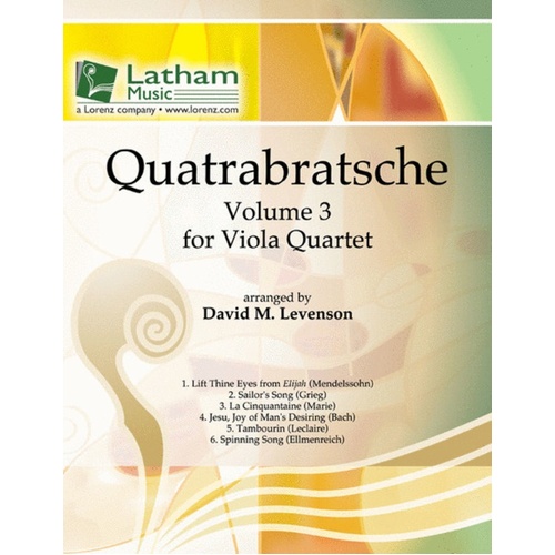 Quatrabratsche Vol 3 Arr Levenson 4 Viola Score/Parts Book