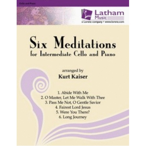 Six Meditations Arr Kaiser Intermediate Vc Piano Book