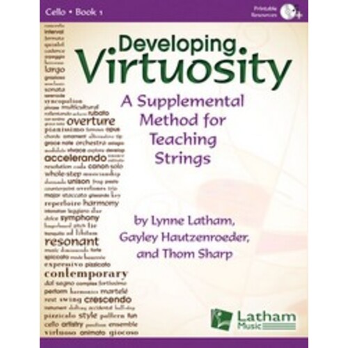 Developing Virtuosity Book 1 Cello Book/CD Book