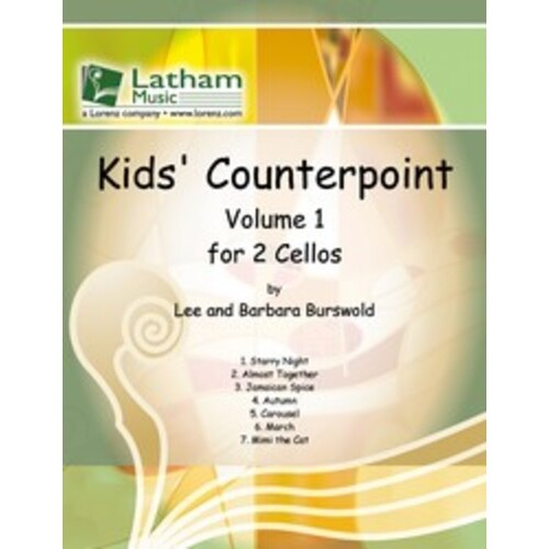Kids Counterpoint Vol 1 For 2 Cellos (Softcover Book)
