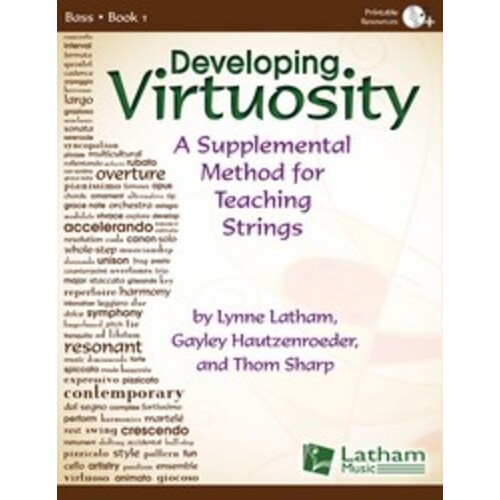 Developing Virtuosity Book 1 Bass Book/CD Book