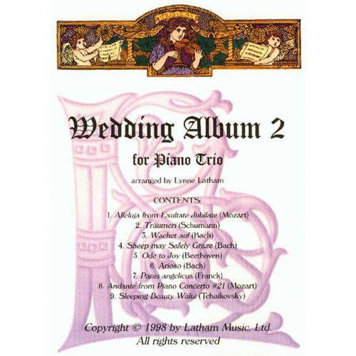Wedding Album 2 Arr Latham Violin Vc Piano Score/Parts Book