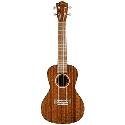 Lanikai All Solid Mahogany Concert Ukulele with Natural Satin Finish and Foam Case
