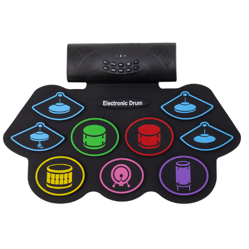 Lorden LMD-862 Electronic Drum Pad with Bluetooth, 9 Pads, 2 Pedals, Rechargeable Battery, USB MIDI Ready, Stereo Speakers, Includes Drumsticks