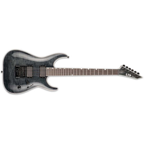 ESP LTD MH-1000 Electric Guitar See Thru Black w/ Evertune Bridge - LMH-1000ETSTBLK