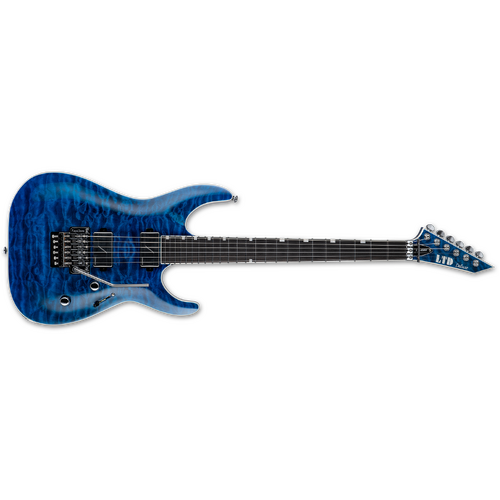 ESP LTD MH-1000QM Electric Guitar Black Ocean