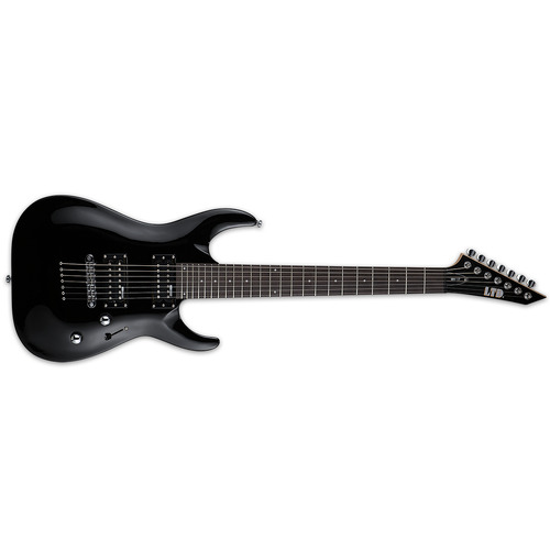 ESP LTD MH-17 Electric Guitar 7-String Black w/ Gig Bag - LMH-17KITBLK
