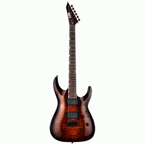 ESP LTD MH-200HT QM Dark Brown Sunburst Guitar