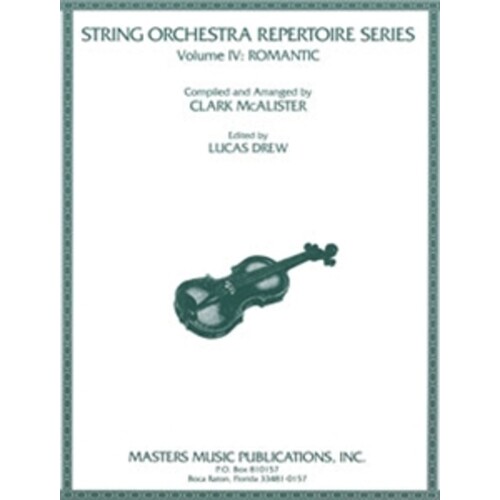 String Orch Repertoire 4 Romantic Bass (Part) Book