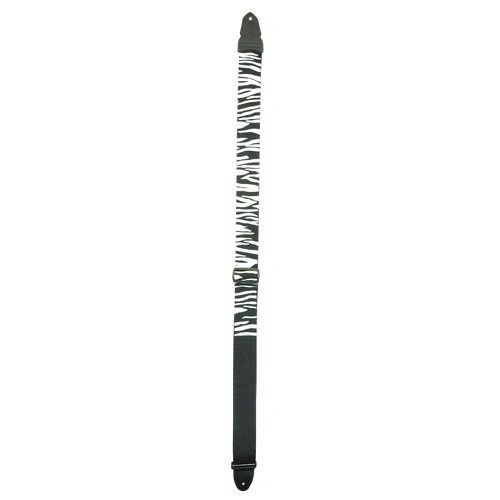 Lm Products 2 Inch Guitar Strap Black/White Zebra Design