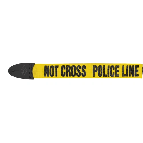 Lm Products 2 Inch Guitar Strap - Police Line Do Not Cross Design (Model LMP4PL)